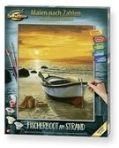 SCHIPPER 609130885 Malen nach Zahlen Fischerboot am Strand