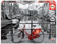 EDUCA 9214846 Fahrrad in Amsterdam 1000 Teile Puzzle