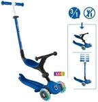 Authentic Sports Globber Go-Up Active Lights blau-dunkelblau, mit Leuchtrollen