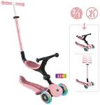 Authentic Sports Globber Go-Up Active Lights pastellrosa-rosa, mit Leuchtrollen