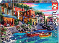 EDUCA 9219052 Puzzle 3000 Teile Como Sonnenuntergang
