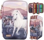 Depesche 12511 Miss Melody 3 Fach Federtasche NIGHT HORSES
