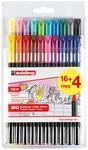 edding 1200 Fasermaler colourpen 16+4 Pastellfarben