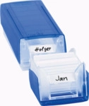 BRUNNEN 102058534 Twinboxx A8 gef&uuml;llt blau transparent