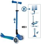 Authentic Sports Globber Primo Foldable Plus Lights dunkelblau-t&uuml;rkis, mit