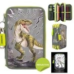 DEPESCHE 11758 Dino World 3-Fach Federtasche REFLECTOR