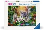Ravensburger 12000886 Erwachsenenpuzzle 1000 Teile - Familie der Wei&szlig;en Tiger