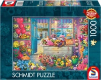 SCHMIDT SPIELE 59764 Erwachsenenpuzzle 1000 Teile Bunter Blumenladen