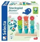 SELECTA 62086 KLEINKINDWELT Steckspiel Blumen, 14 Teile
