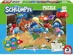 Schmidt Spiele Puzzle - Azrael in Schlumpfhausen, 60 Teile, mit Add-on (2...