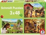 Schmidt Spiele Puzzle - Meine Lieblingspferde, 3 x 48 Teile