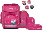 ERGOBAG 01212-90199-10 Cubo 5-teiliges Schulrucksack-Set SternzauB&auml;r, pink