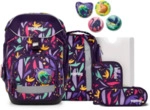 ERGOBAG 01298-90361-10 Pack 6-teiliges Schulrucksack-Set AmB&auml;rzonas, lila