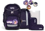 ERGOBAG 01298-90358-10 pack 6-teiliges Schulrucksack-Set SternguckB&auml;r, lila
