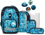 ERGOBAG 01303-90356-10 Pack 6-teiliges Schulrucksack-Set AbtauchB&auml;r, dunkelblau