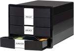 HAN Schubladenbox IMPULS - Geh&auml;usedesign f&uuml;r Papierformate DIN A4/C4, schwarz