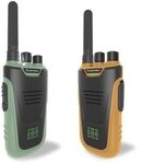 KIDYWOLF KIDYTALK-GO Walkie-Talkies mit Taschenlampe gr&uuml;n/orange