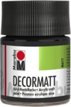 Marabu 140105073 Marabu Decormatt Acryl Schwarz 073, 50 ml