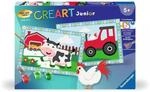Ravensburger 23947 CreArt, Malen nach Zahlen Junior - Auf dem Bauernhof