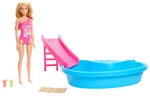 MATTEL HRJ74 Barbie Pool mit Puppe