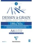 Clairefontaine Zeichenblock kopfseitig geleimt DESSIN A GRAIN, DIN A4...