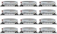 M&Auml;RKLIN 45666 H0 Hopper Car Set, BNSF, Ep. VI