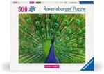 Ravensburger 12001332 Erwachsenenpuzzle "Colorful Animals" 500 Teile - Pfau