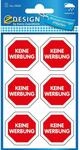 Avery Zweckform Z-Design 59505, Keine Werbung Etiketten, Schriftzug "Keine...