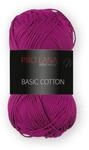 Pro Lana Basic Cotton Wolle Farbe 46 brombeere 50 g Baumwolle