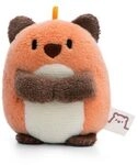 NICI 61245 Kuscheltier Fuchs Geeks rot 5cm an Header Karte