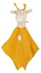 SIGIKID 39926 Baby Musselin Schnuffeltuch Giraffe, gelb