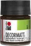 Marabu 140105045 Marabu Decormatt Acryl Dunkelbraun 045, 50 ml