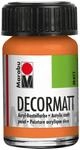 Marabu Acrylfarbe "Decormatt", orange, 15 ml, im Glas