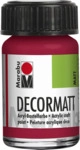 Marabu 140139032 Marabu Decormatt Acryl Karminrot 032, 15 ml