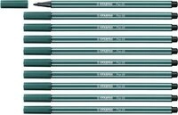 STABILO 68/53 Premium-Filzstift - STABILO Pen 68 - 10er Pack - blaugr&uuml;n