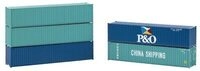 FALLER 182151 H0 40' Container 5er-Set, Ep. IV