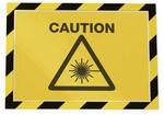 Durable 4945130 Magnetrahmen Security A4, Gelb-schwarz