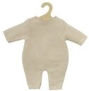 HELESS 1480 Puppen-Strickstrampler aus 100 % Bio-Baumwolle, ecru, Gr. 28-35 cm