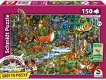 Schmidt Spiele Puzzle - Tiere in den W&auml;ldern Europas, 150 Teile, Eco-Friendly,...