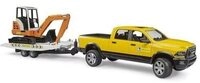 BRUDER 02546 RAM Rental Service mit Minibagger