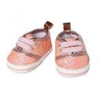 HELESS 148 Puppen-Glitzer-Sneakers, rosa, Gr&ouml;&szlig;e 38-45 cm