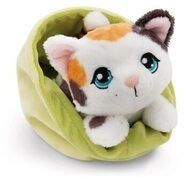 NICI 61332 Kuscheltier Katze gefleckt 12cm im K&ouml;rbchen