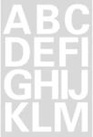 HERMA Buchstaben A-Z, wetterfeste Folie, wei&szlig;, 25mm, 2 B&ouml;gen