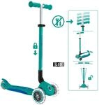 Authentic Sports Globber Primo Foldable Plus Lights t&uuml;rkis-dunkelblau, mit