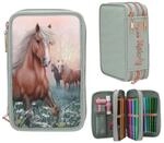 Depesche 13403 Miss Melody 3 Fach Federtasche ROMANTIC FIELDS