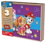 SPINMASTER 6066794 Games CGI Paw Patrol Holzpuzzle 3er Set