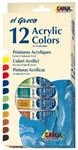 KREUL 26250 el Greco Gouachefarben Set 12 x 12 ml Tuben