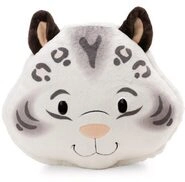 NICI 62443 Kissen Schneeleopard Eleni Snowbell 35x30 cm rund