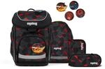 ergobag cubo Set Schulranzen-Set TaekB&auml;rdo Grau Rot 5-teilig 19 Liter