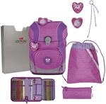 DerDieDas ErgoFlex Tiny Schulranzen-Set 5tlg. Purple Unicorn 21 Liter
